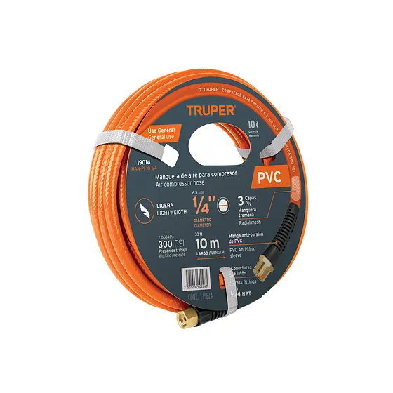 MANGUERA P/COMP. PVC MAN-PI-5-1/4 TRUPER