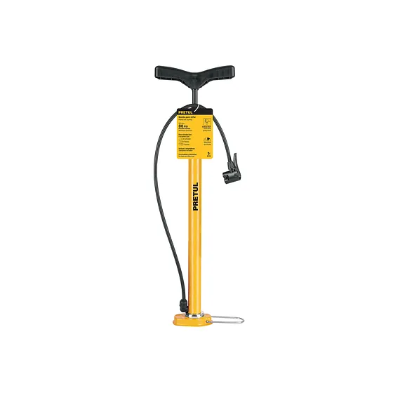 BOMBA MANUAL DE AIRE 80 PSI PARA INFLAR NEUMATICOS PRETUL