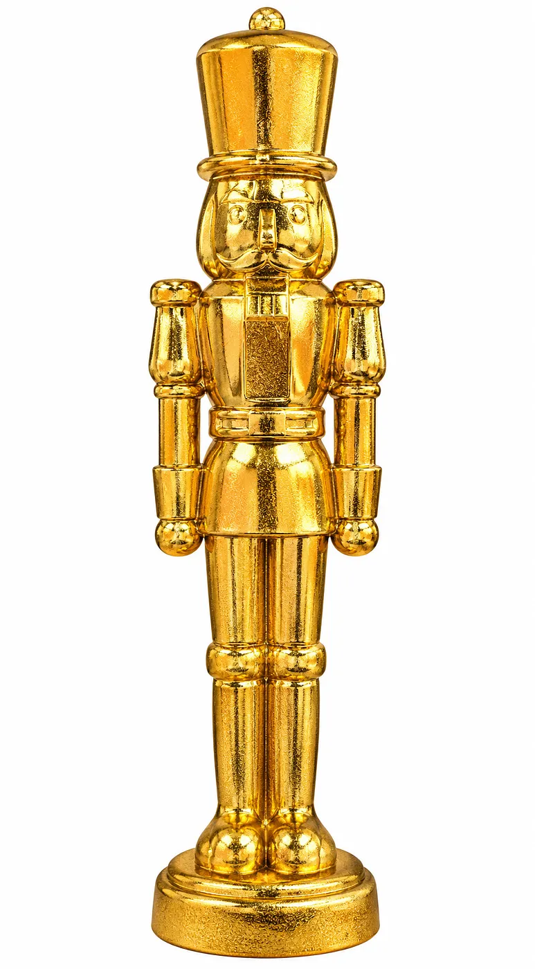 FIG. SOLDADO 33.5CM DORADO METALICO
