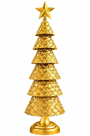 ADORNO ARBOL 15X57CM DORADO